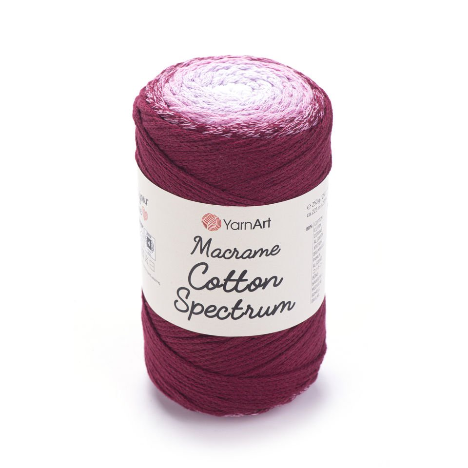 YARNART MACRAME COTTON SPECTRUM - MAKROME EL ÖRGÜ İPİ EBRULİ - 1314