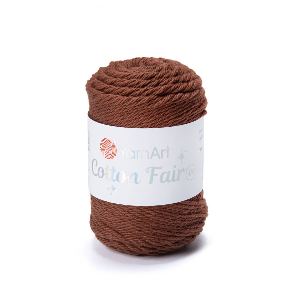 YARNART COTTON FAIR 4/4 - ÖRGÜ İPİ KAHVERENGİ - 5524