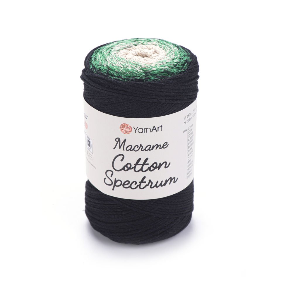 YARNART MACRAME COTTON SPECTRUM - MAKROME EL ÖRGÜ İPİ EBRULİ - 1315