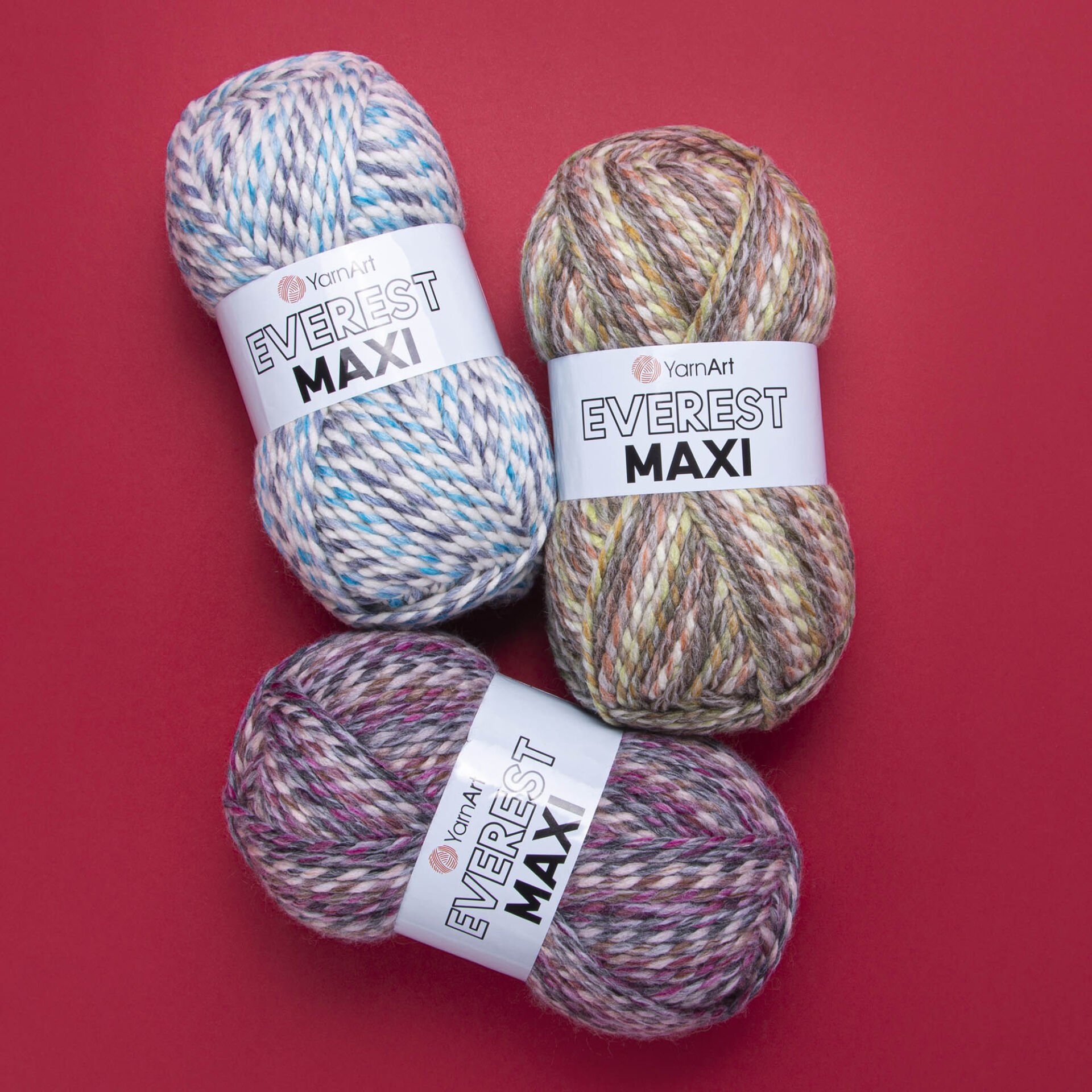 YARNART EVEREST MAXI - EBRULİ EL ÖRGÜ İPİ