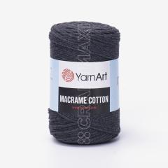 YARNART MACRAME COTTON - MAKROME EL ÖRGÜ İPİ ANTRASİT - 758