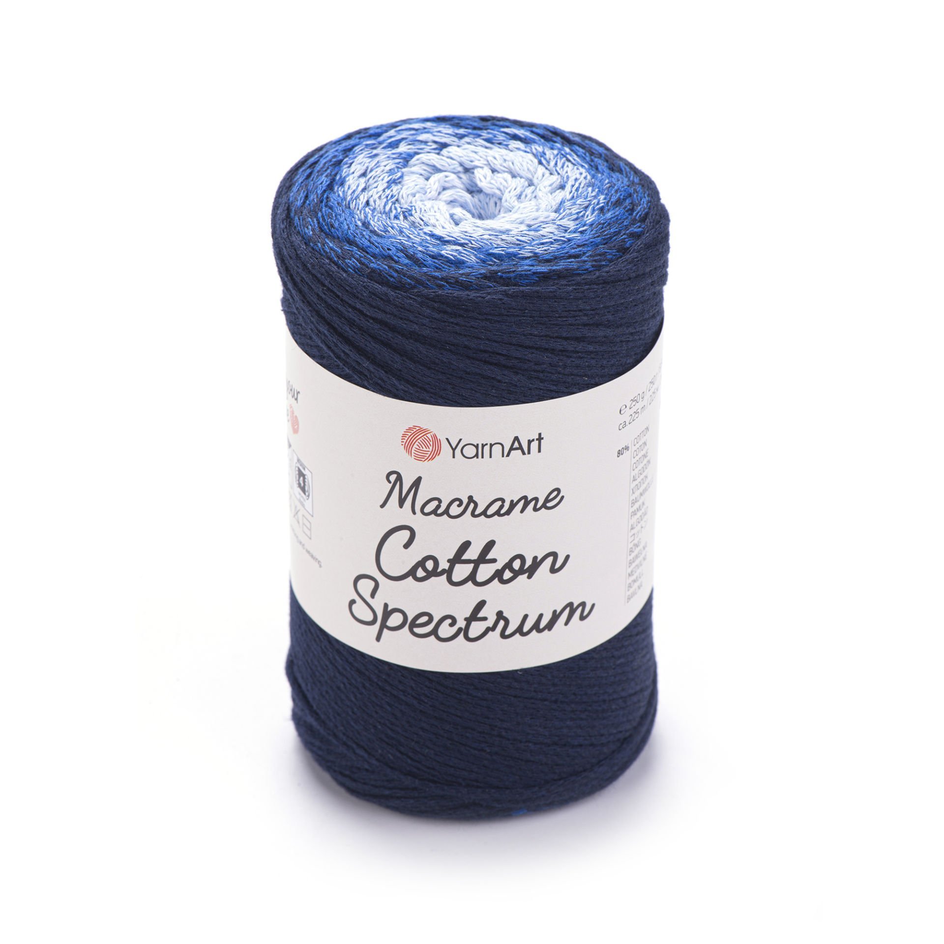 YARNART MACRAME COTTON SPECTRUM - MAKROME EL ÖRGÜ İPİ EBRULİ - 1316