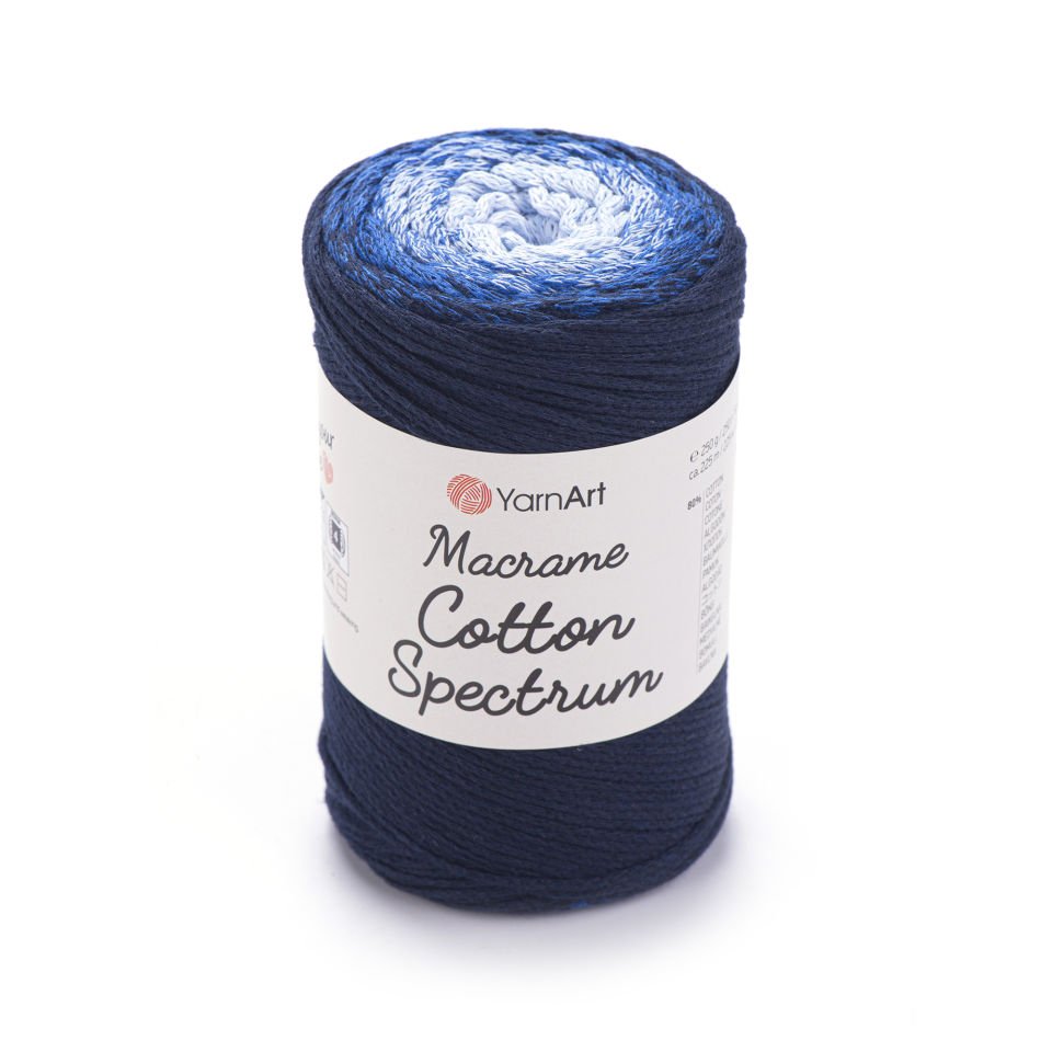YARNART MACRAME COTTON SPECTRUM - MAKROME EL ÖRGÜ İPİ EBRULİ - 1316