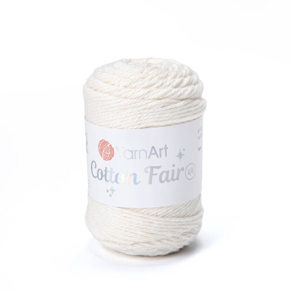 YARNART COTTON FAIR 4/4 - ÖRGÜ İPİ KIRIK BEYAZ - 5503