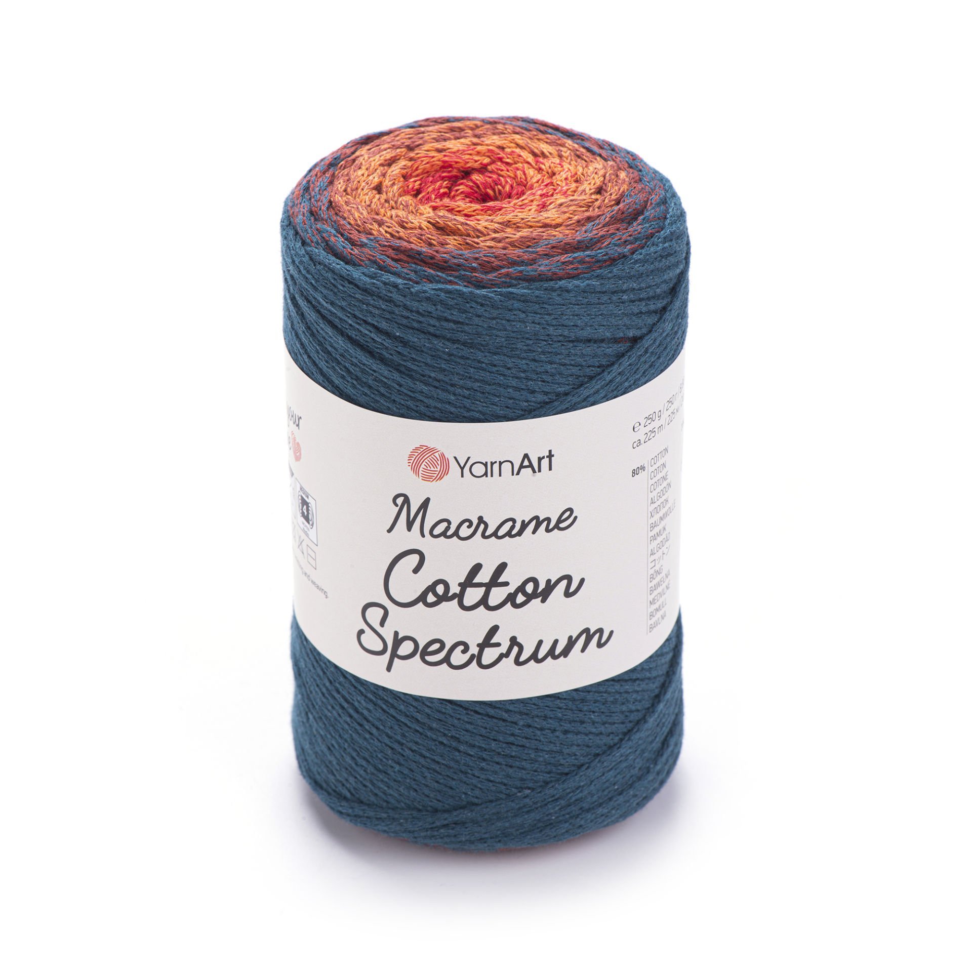 YARNART MACRAME COTTON SPECTRUM - MAKROME EL ÖRGÜ İPİ EBRULİ - 1317