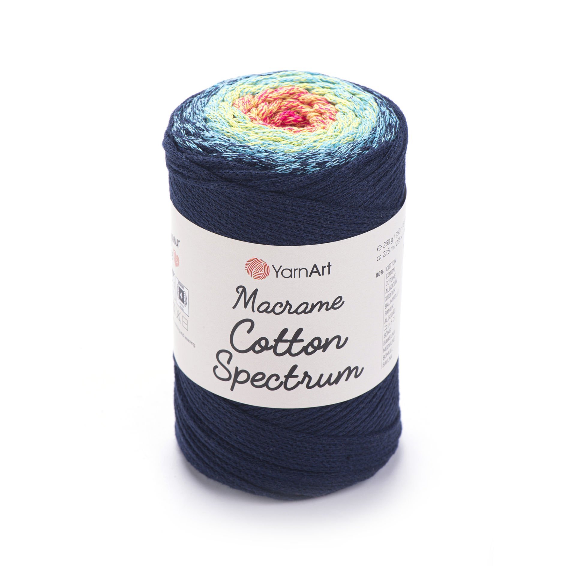 YARNART MACRAME COTTON SPECTRUM - MAKROME EL ÖRGÜ İPİ EBRULİ - 1318