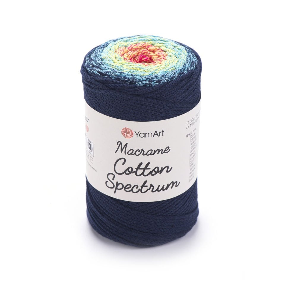 YARNART MACRAME COTTON SPECTRUM - MAKROME EL ÖRGÜ İPİ EBRULİ - 1318
