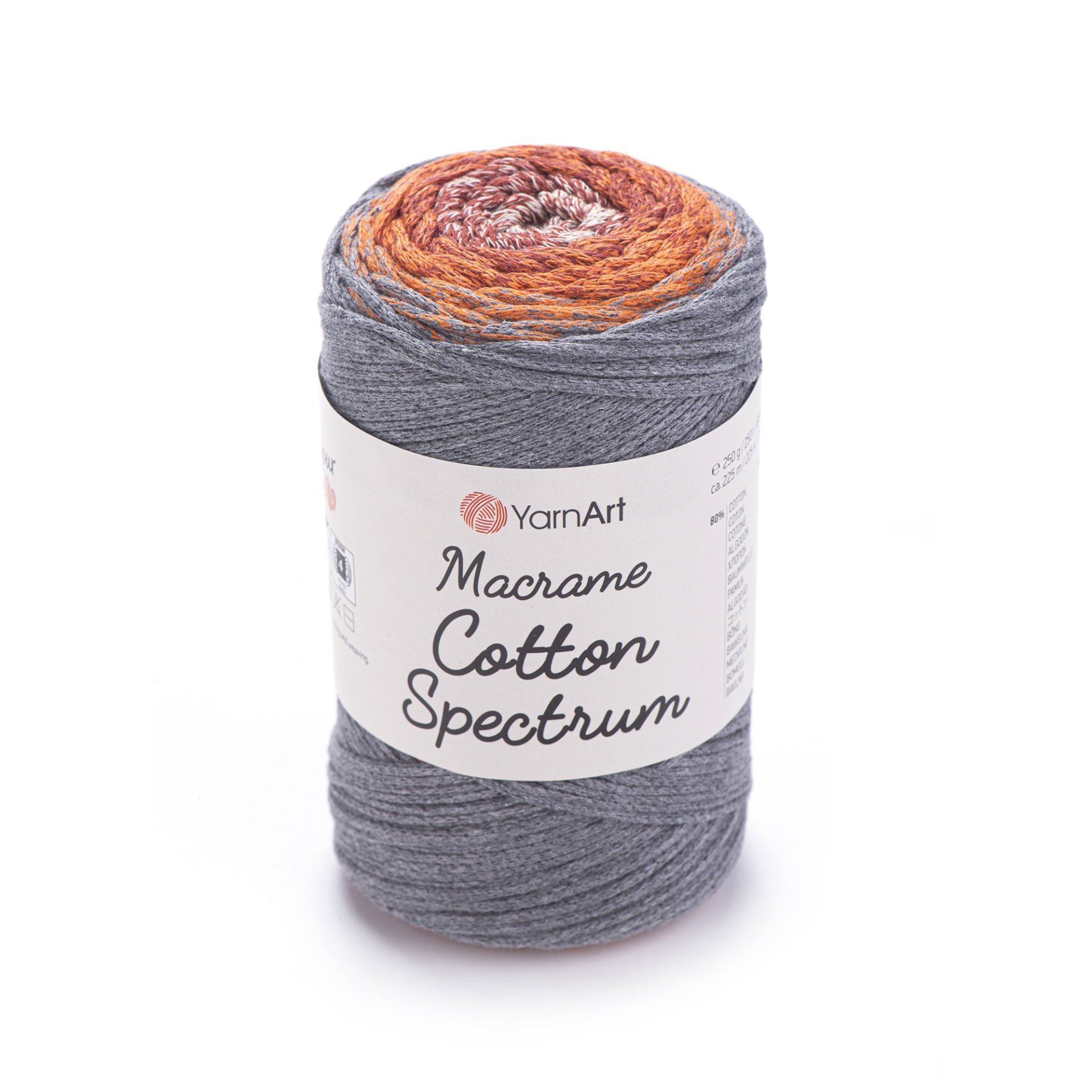 YARNART MACRAME COTTON SPECTRUM - MAKROME EL ÖRGÜ İPİ EBRULİ - 1320
