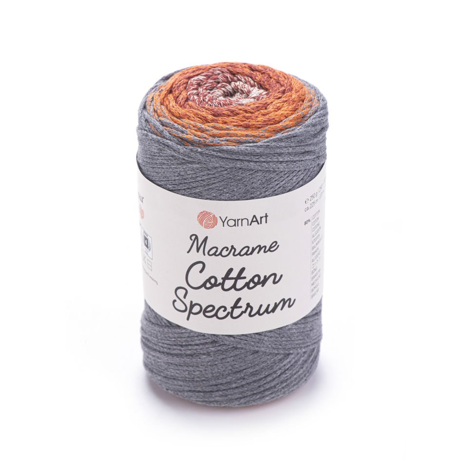 YARNART MACRAME COTTON SPECTRUM - MAKROME EL ÖRGÜ İPİ EBRULİ - 1320
