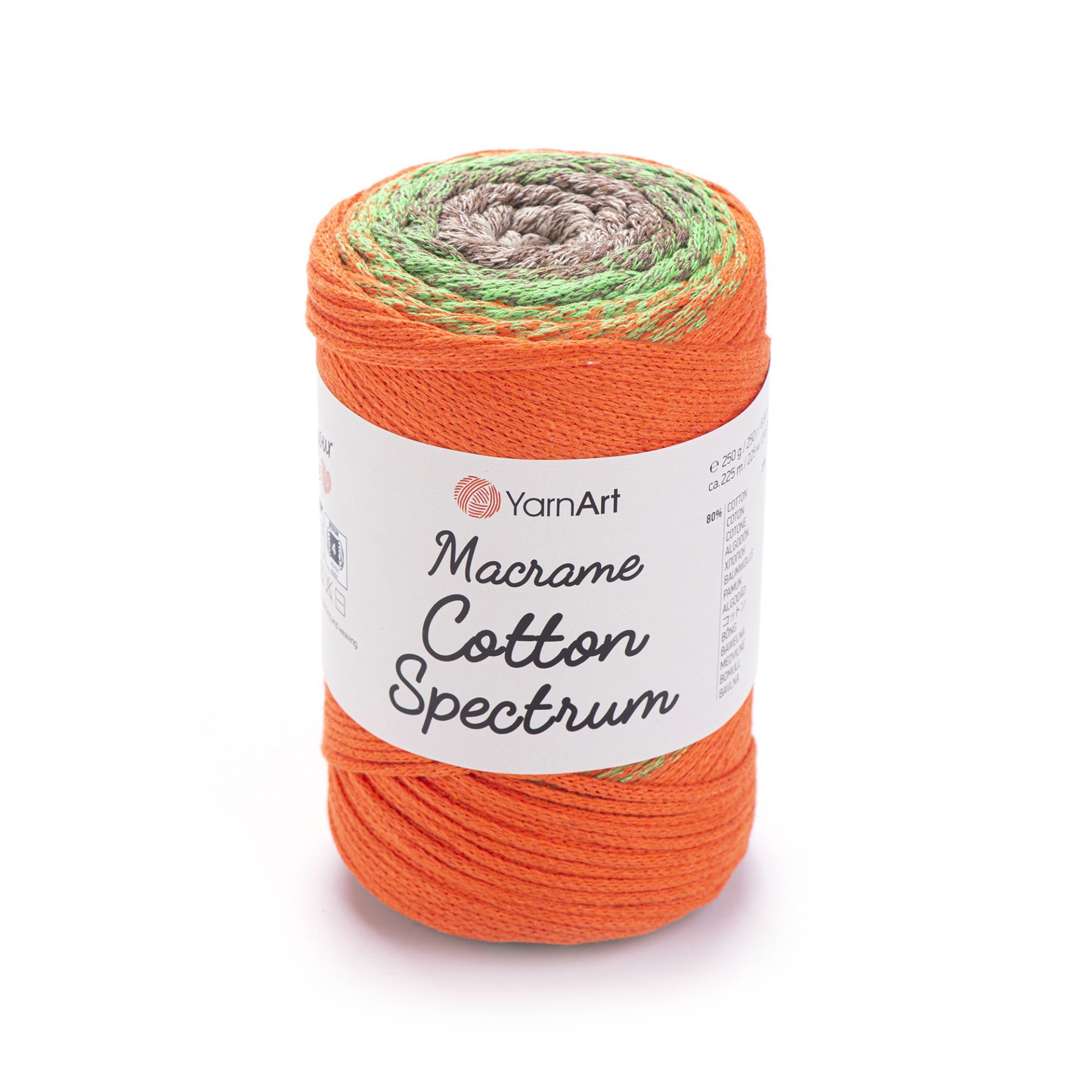 YARNART MACRAME COTTON SPECTRUM - MAKROME EL ÖRGÜ İPİ EBRULİ - 1321