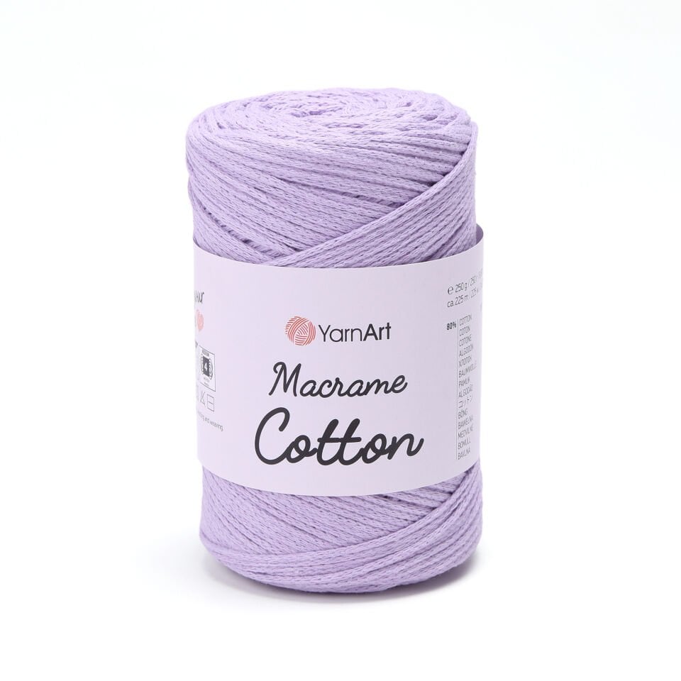 YARNART MACRAME COTTON - MAKROME EL ÖRGÜ İPİ LİLA - 765
