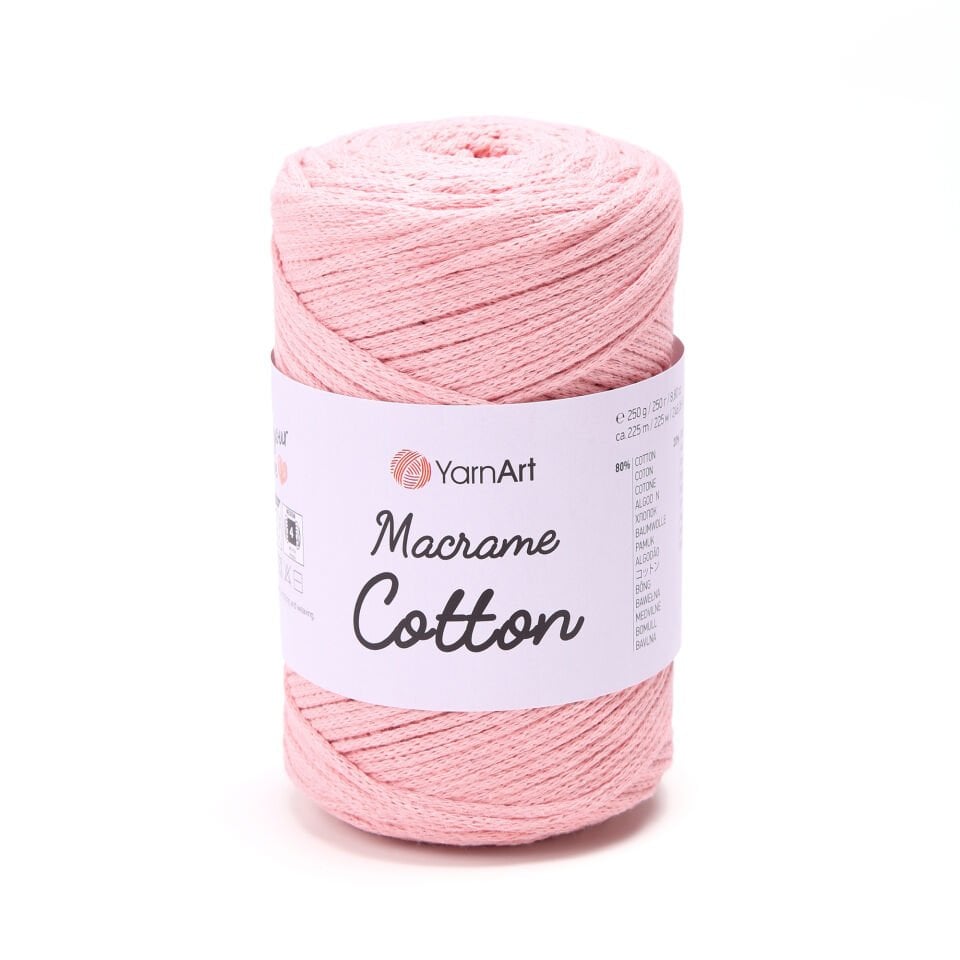 YARNART MACRAME COTTON - MAKROME EL ÖRGÜ İPİ PUDRA - 767