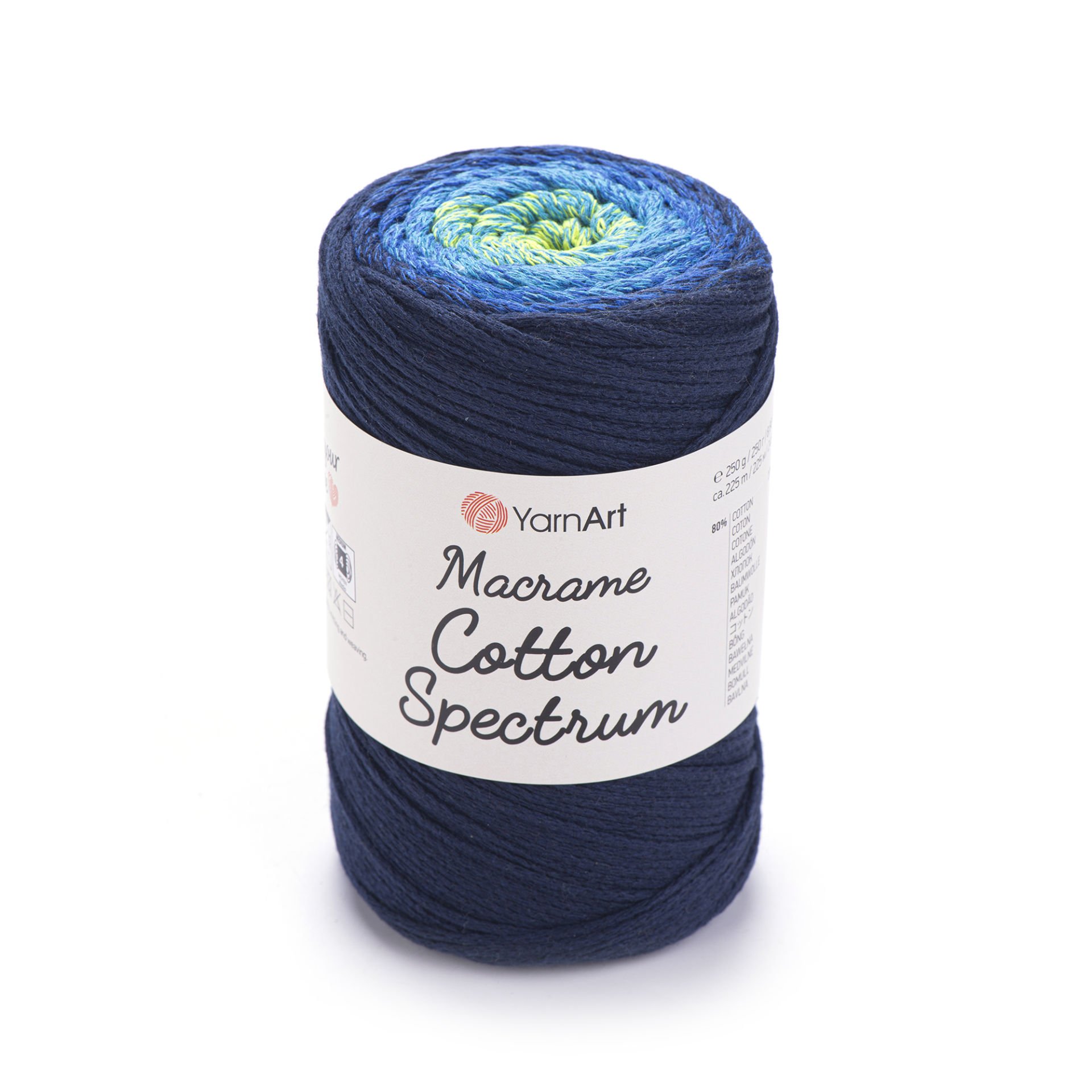 YARNART MACRAME COTTON SPECTRUM - MAKROME EL ÖRGÜ İPİ EBRULİ - 1323