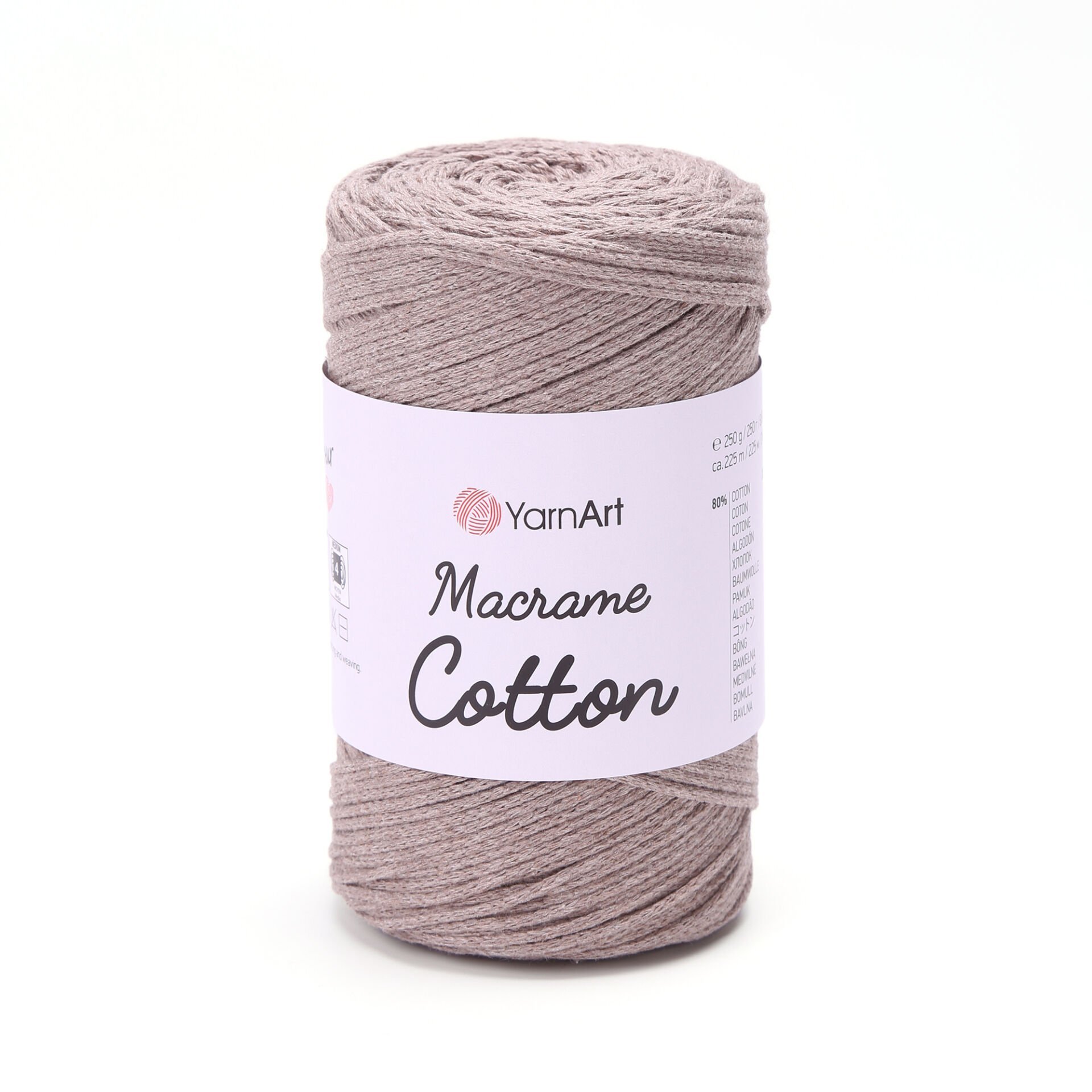 YARNART MACRAME COTTON - MAKROME EL ÖRGÜ İPİ BEJ - 768