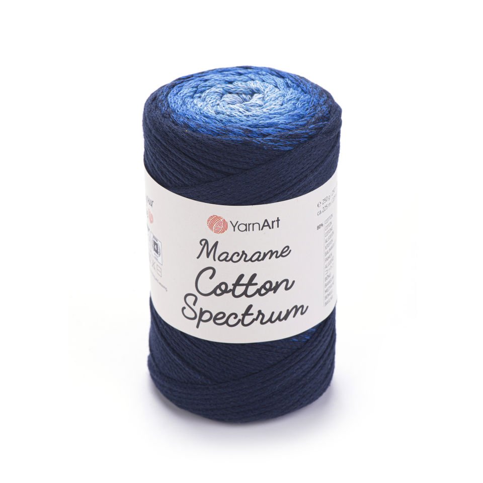 YARNART MACRAME COTTON SPECTRUM - MAKROME EL ÖRGÜ İPİ EBRULİ - 1324