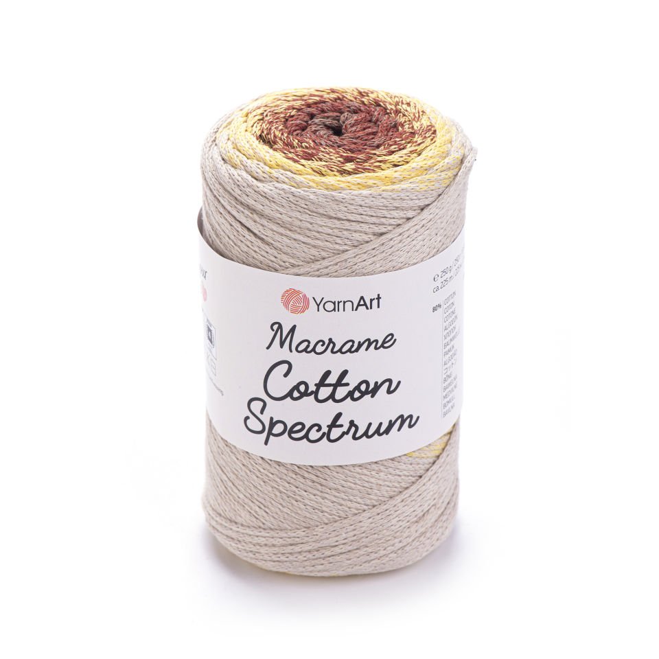YARNART MACRAME COTTON SPECTRUM - MAKROME EL ÖRGÜ İPİ EBRULİ - 1325