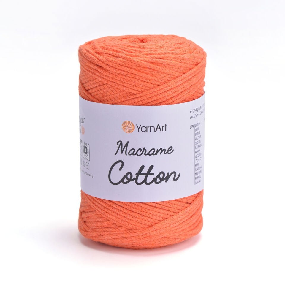 YARNART MACRAME COTTON - MAKROME EL ÖRGÜ İPİ TURUNCU - 770