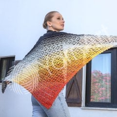 YARNART FLOWERS MOONLIGHT - SİMLİ, EBRULİ EL ÖRGÜ İPİ