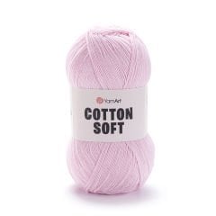 YARNART COTTON SOFT - EL ÖRGÜ İPİ TOZ PEMBE - 74
