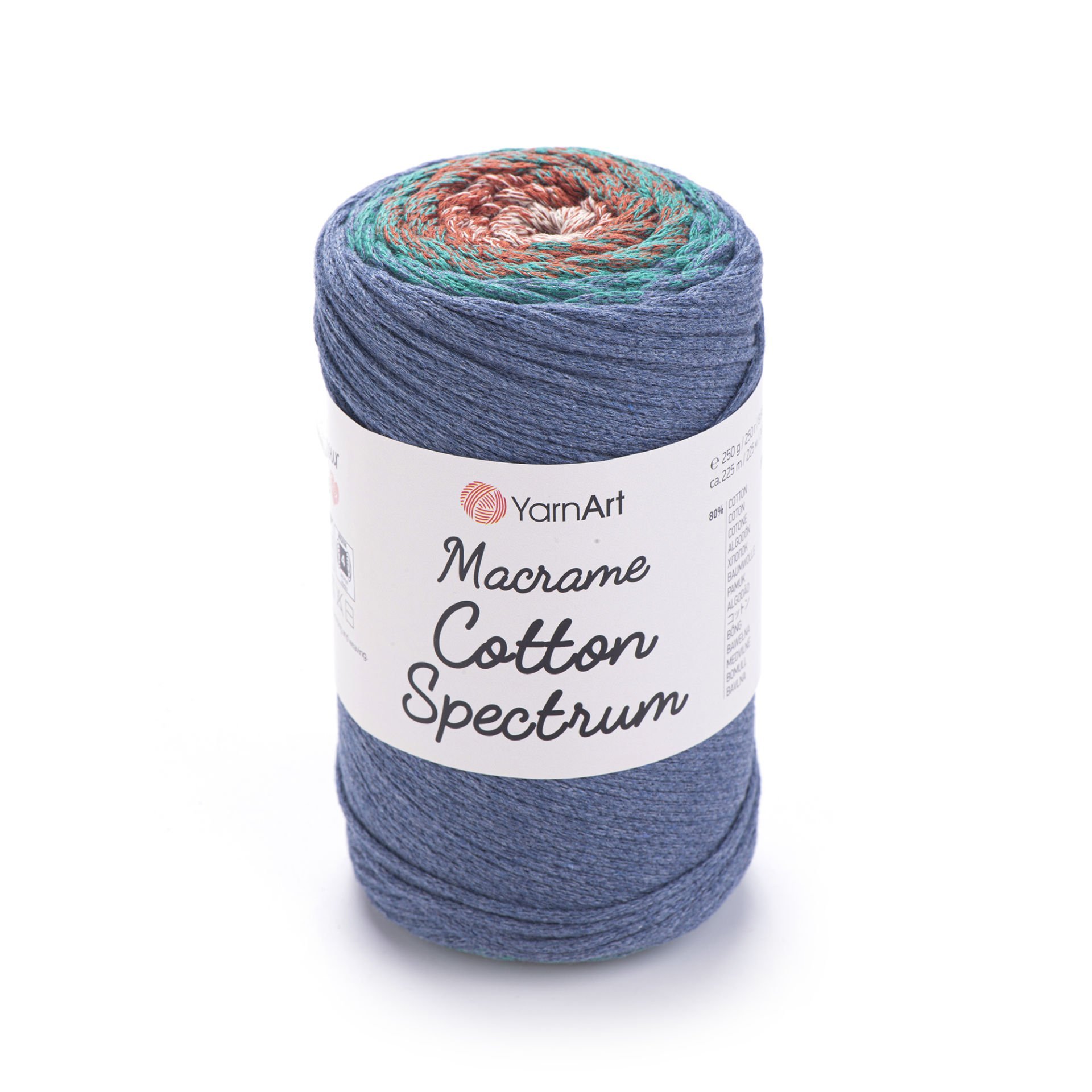 YARNART MACRAME COTTON SPECTRUM - MAKROME EL ÖRGÜ İPİ EBRULİ - 1327