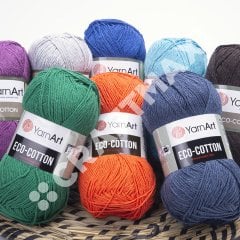 YARNART ECO COTTON - EL ÖRGÜ İPİ KOYU KAHVERENGİ - 777