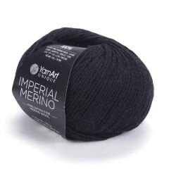 YARNART IMPERIAL MERINO - EL ÖRGÜ İPİ SİYAH - 3301
