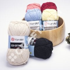 YARNART ECO COTTON XL - EL ÖRGÜ İPİ YEŞİL - 767