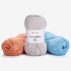 YARNART ECO COTTON XL - EL ÖRGÜ İPİ GRİ - 782
