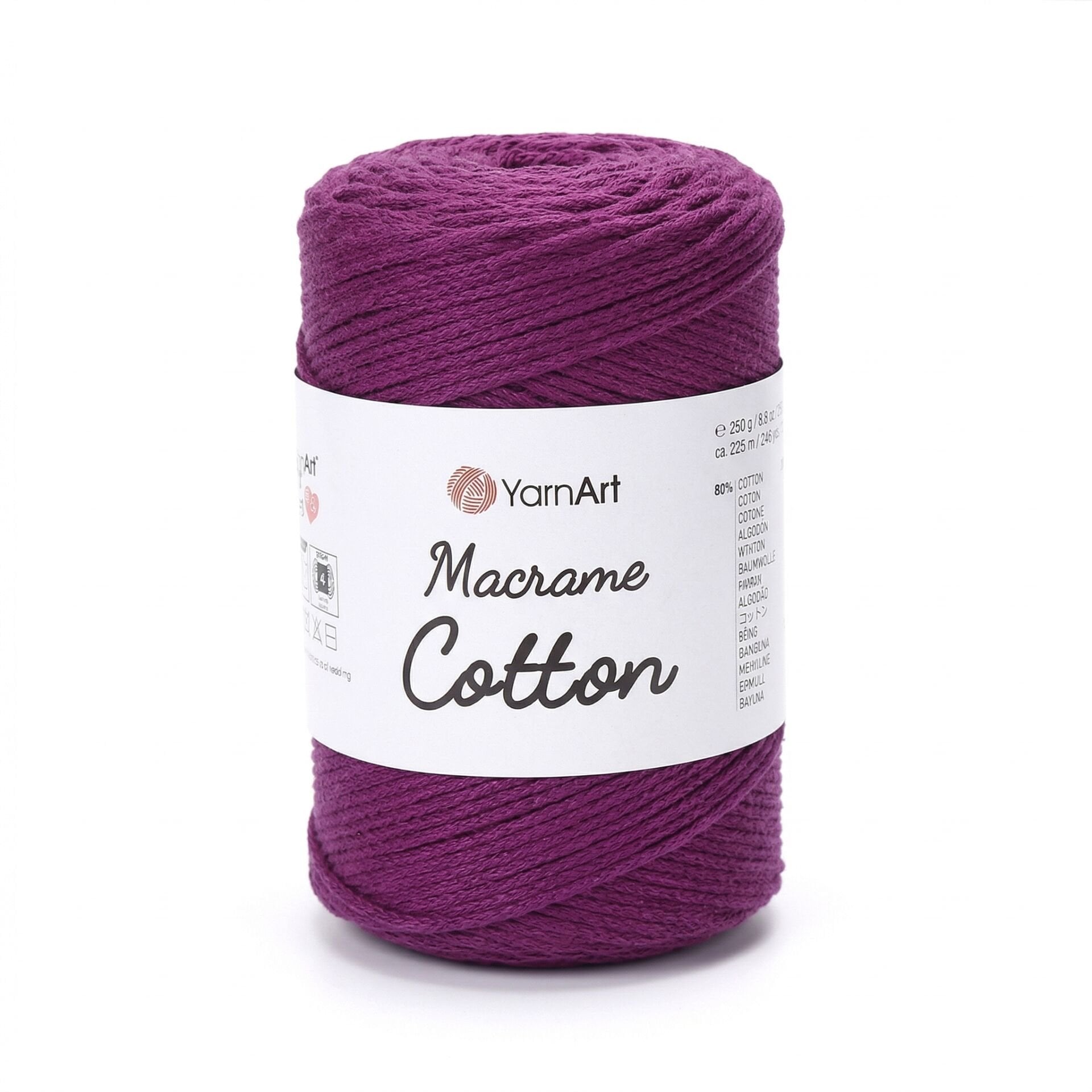 YARNART MACRAME COTTON - MAKROME EL ÖRGÜ İPİ VİŞNE ÇÜRÜĞÜ - 777