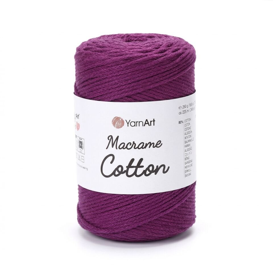 YARNART MACRAME COTTON - MAKROME EL ÖRGÜ İPİ VİŞNE ÇÜRÜĞÜ - 777