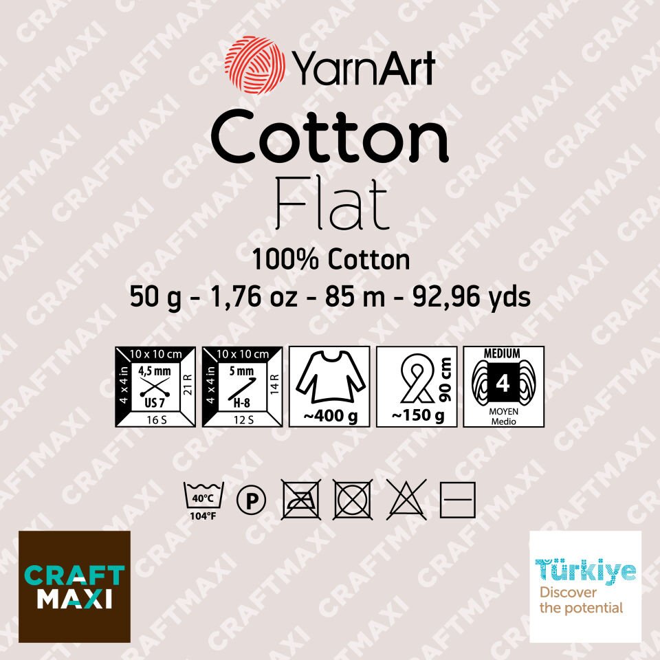 YARNART COTTON FLAT - ÖRGÜ İPİ