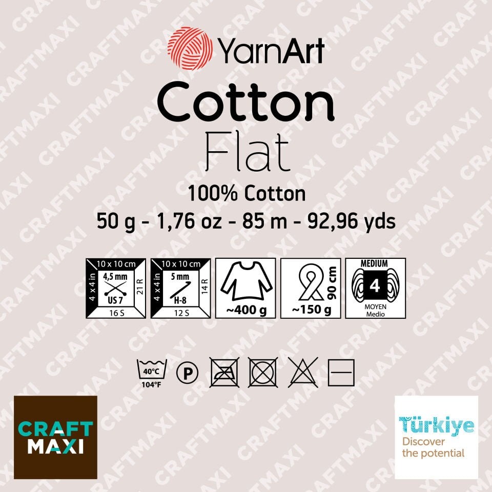 YARNART COTTON FLAT - ÖRGÜ İPİ MOR - 6710