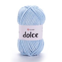 YARNART DOLCE - KADİFE EL ÖRGÜ İPİ BEBE MAVİSİ - 749