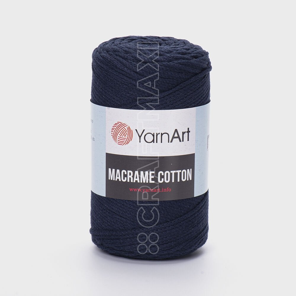 YARNART MACRAME COTTON - MAKROME EL ÖRGÜ İPİ LACİVERT - 784