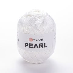 YARNART PEARL - PARLAK EL ÖRGÜ İPİ BEYAZ - 106