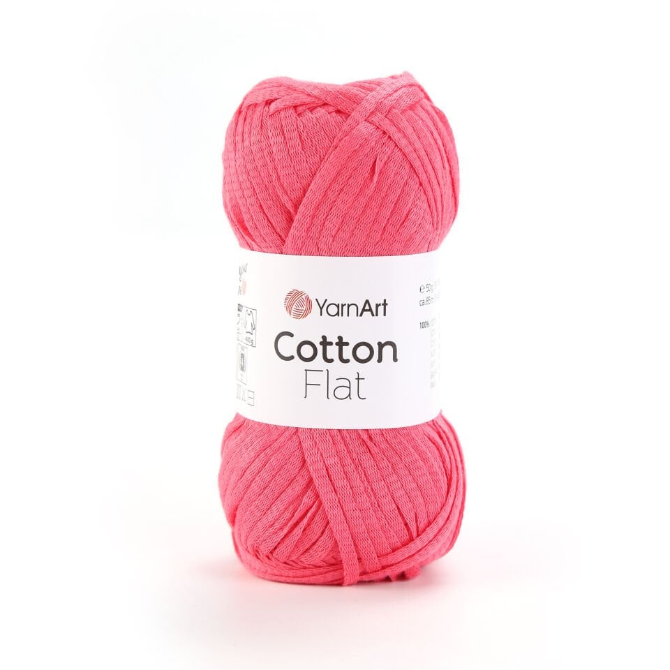 YARNART COTTON FLAT - ÖRGÜ İPİ FUŞYA - 6723