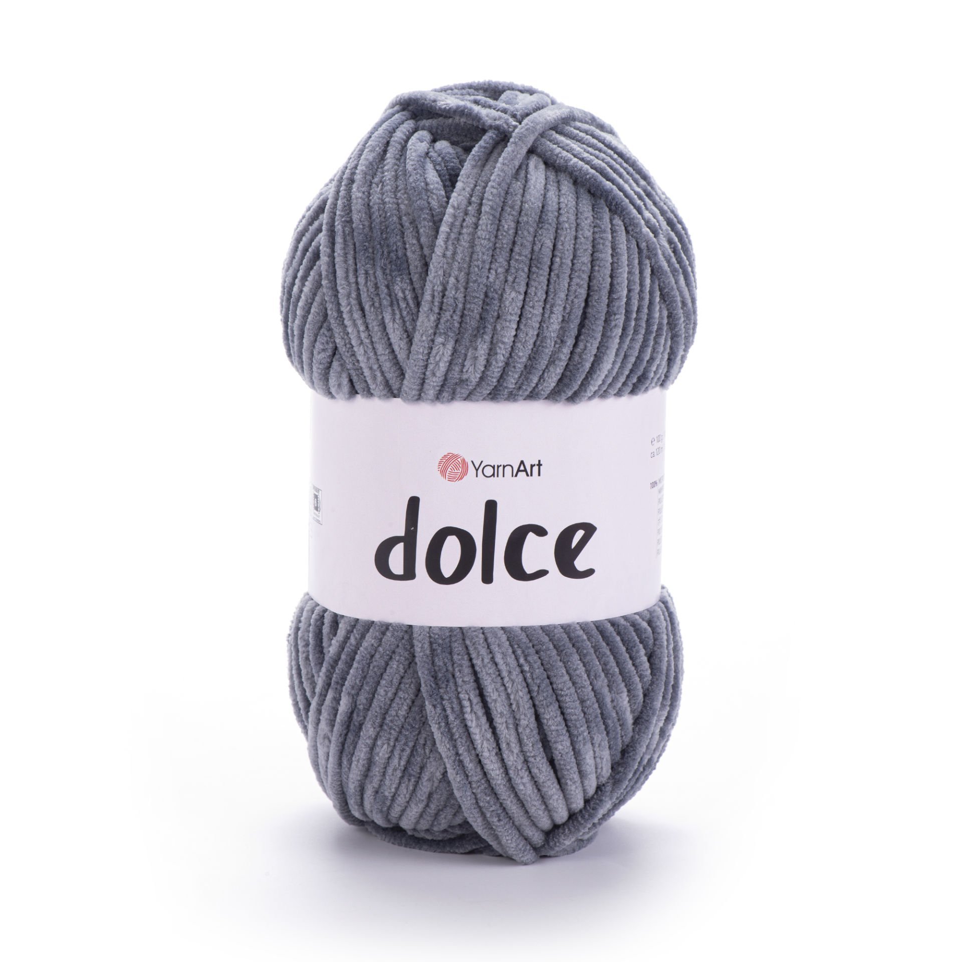 YARNART DOLCE - KADİFE EL ÖRGÜ İPİ GRİ - 760
