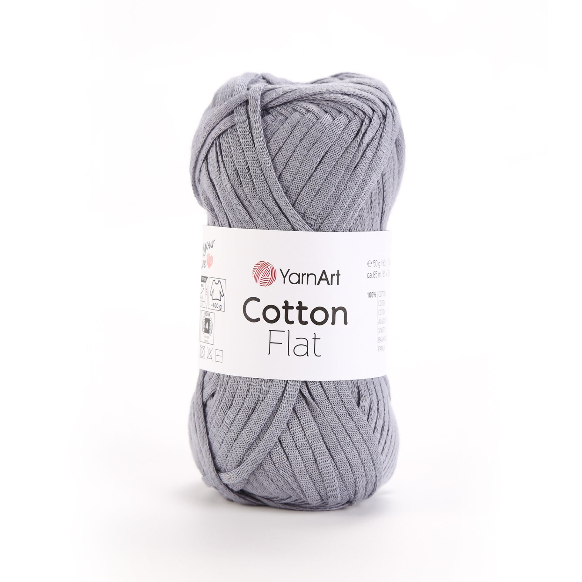 YARNART COTTON FLAT - ÖRGÜ İPİ GRİ - 6737