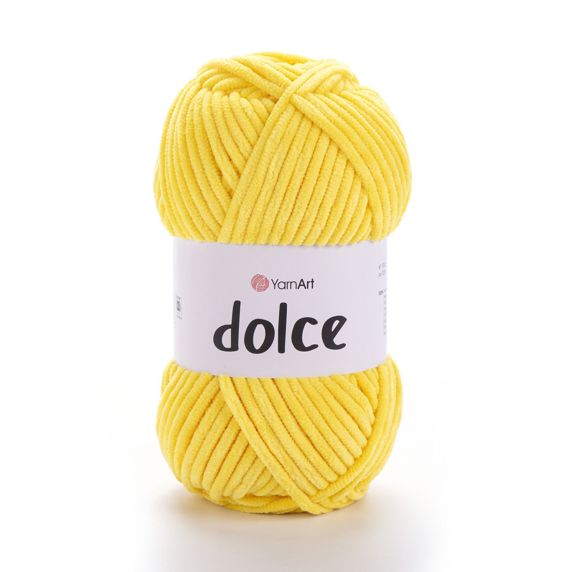 YARNART DOLCE - KADİFE EL ÖRGÜ İPİ SARI - 761