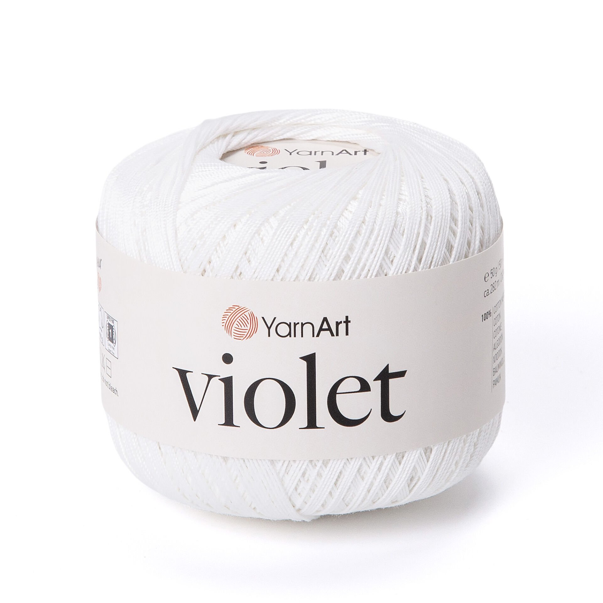 YARNART VIOLET - MERSERİZE DANTEL İPİ 003 - BEYAZ