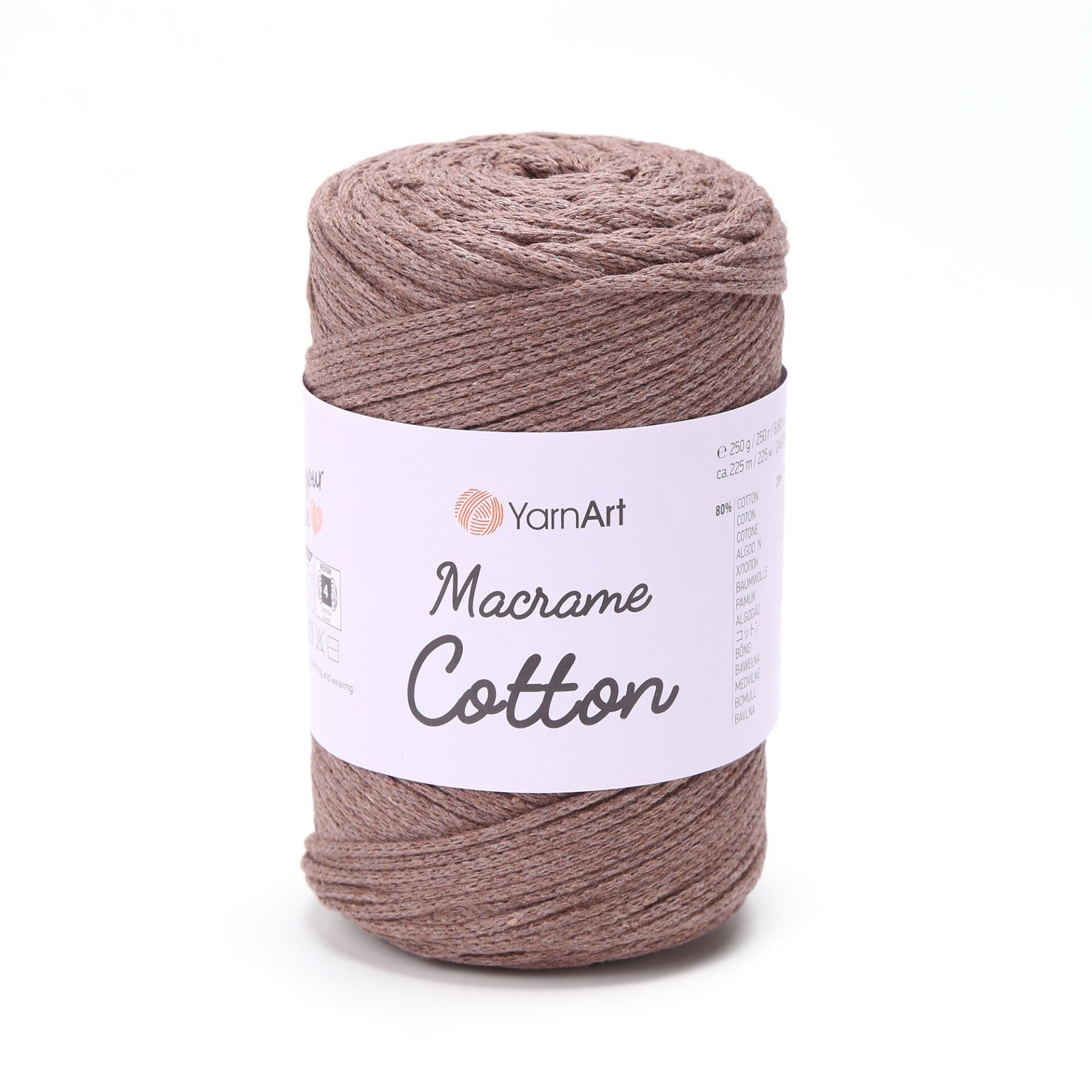 YARNART MACRAME COTTON - MAKROME EL ÖRGÜ İPİ VİZON - 791
