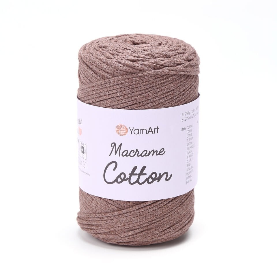 YARNART MACRAME COTTON - MAKROME EL ÖRGÜ İPİ VİZON - 791