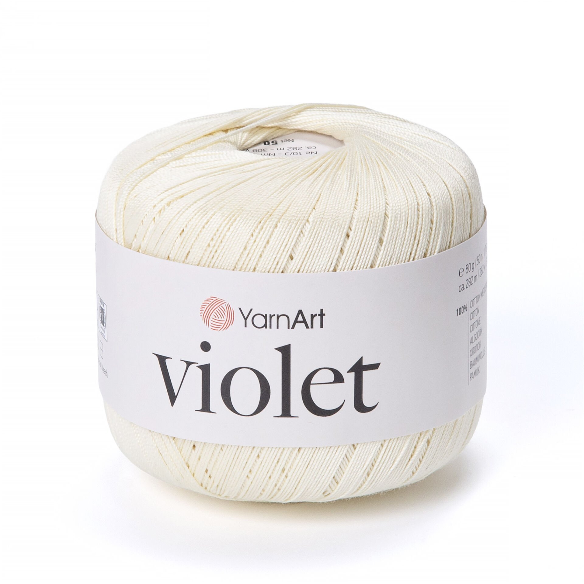 YARNART VIOLET - MERSERİZE DANTEL İPİ 0326 - KREM