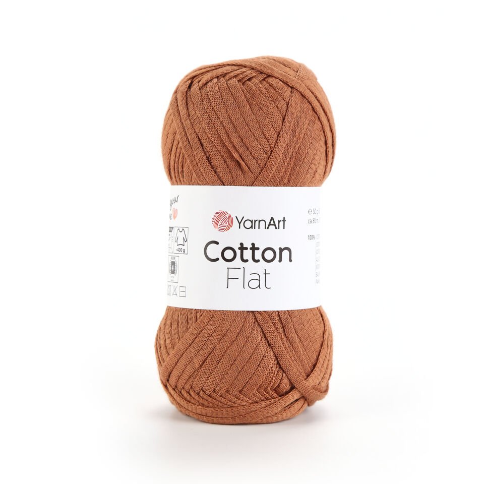 YARNART COTTON FLAT - ÖRGÜ İPİ KAHVERENGİ - 6707