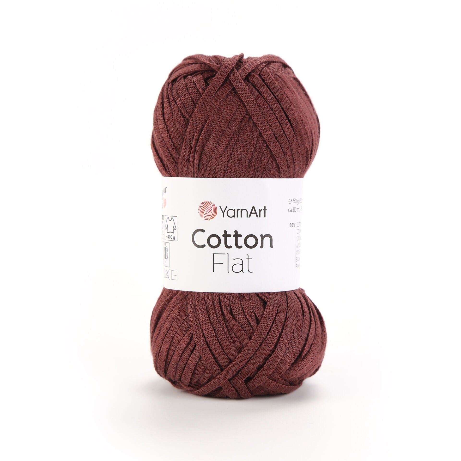 YARNART COTTON FLAT - ÖRGÜ İPİ KAHVERENGİ - 6708