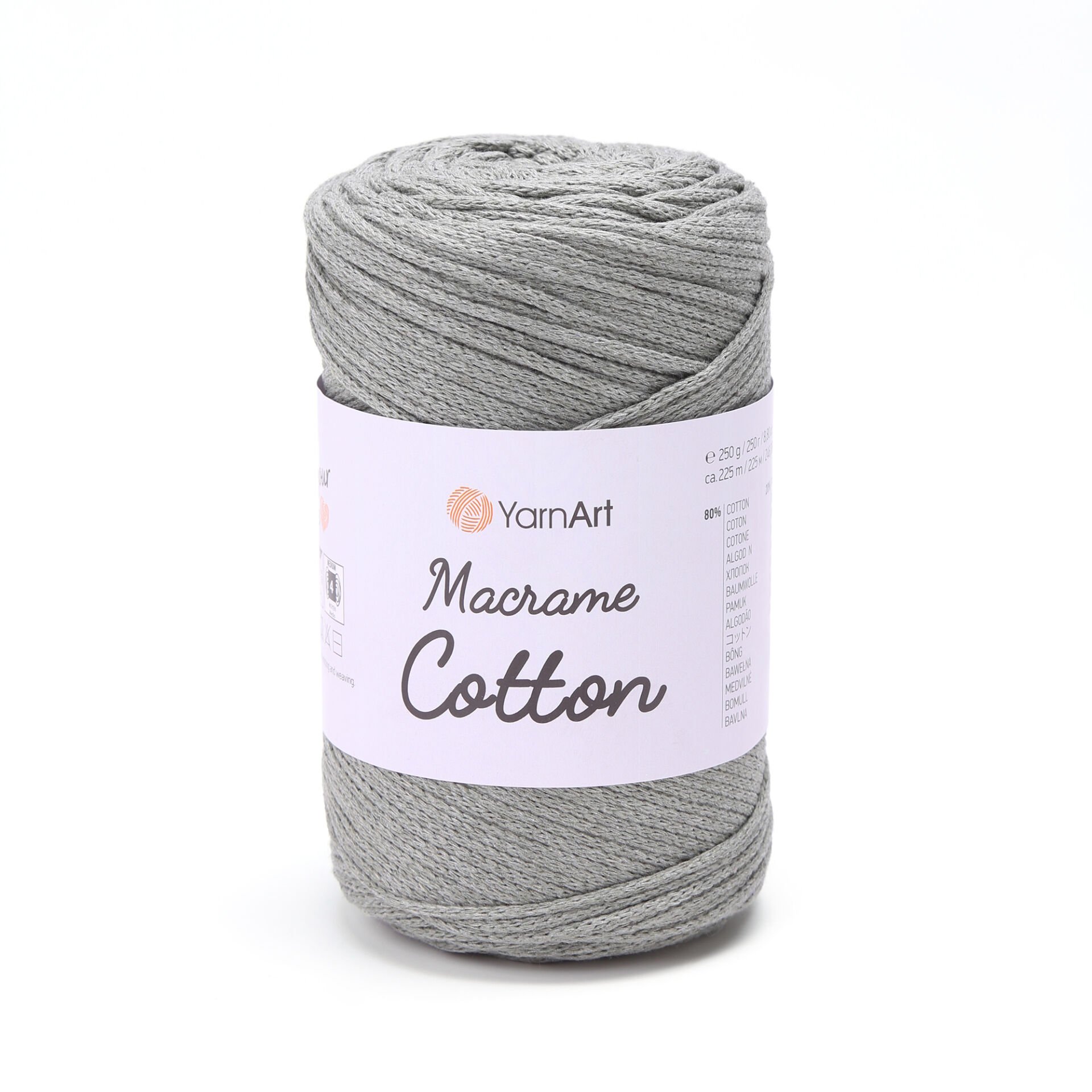 YARNART MACRAME COTTON - MAKROME EL ÖRGÜ İPİ KÜF YEŞİLİ - 794