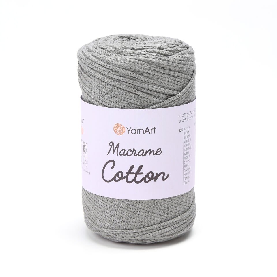 YARNART MACRAME COTTON - MAKROME EL ÖRGÜ İPİ KÜF YEŞİLİ - 794