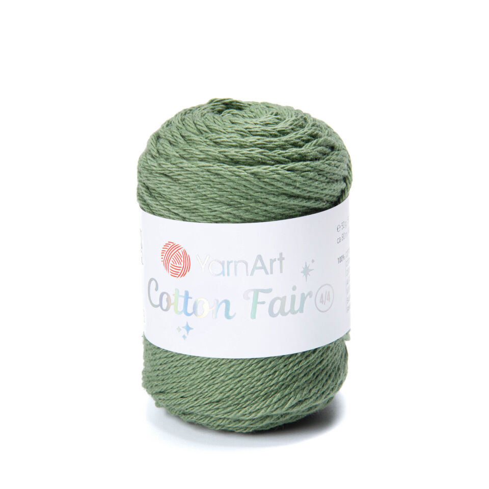YARNART COTTON FAIR 4/4 - ÖRGÜ İPİ YEŞİL - 5553