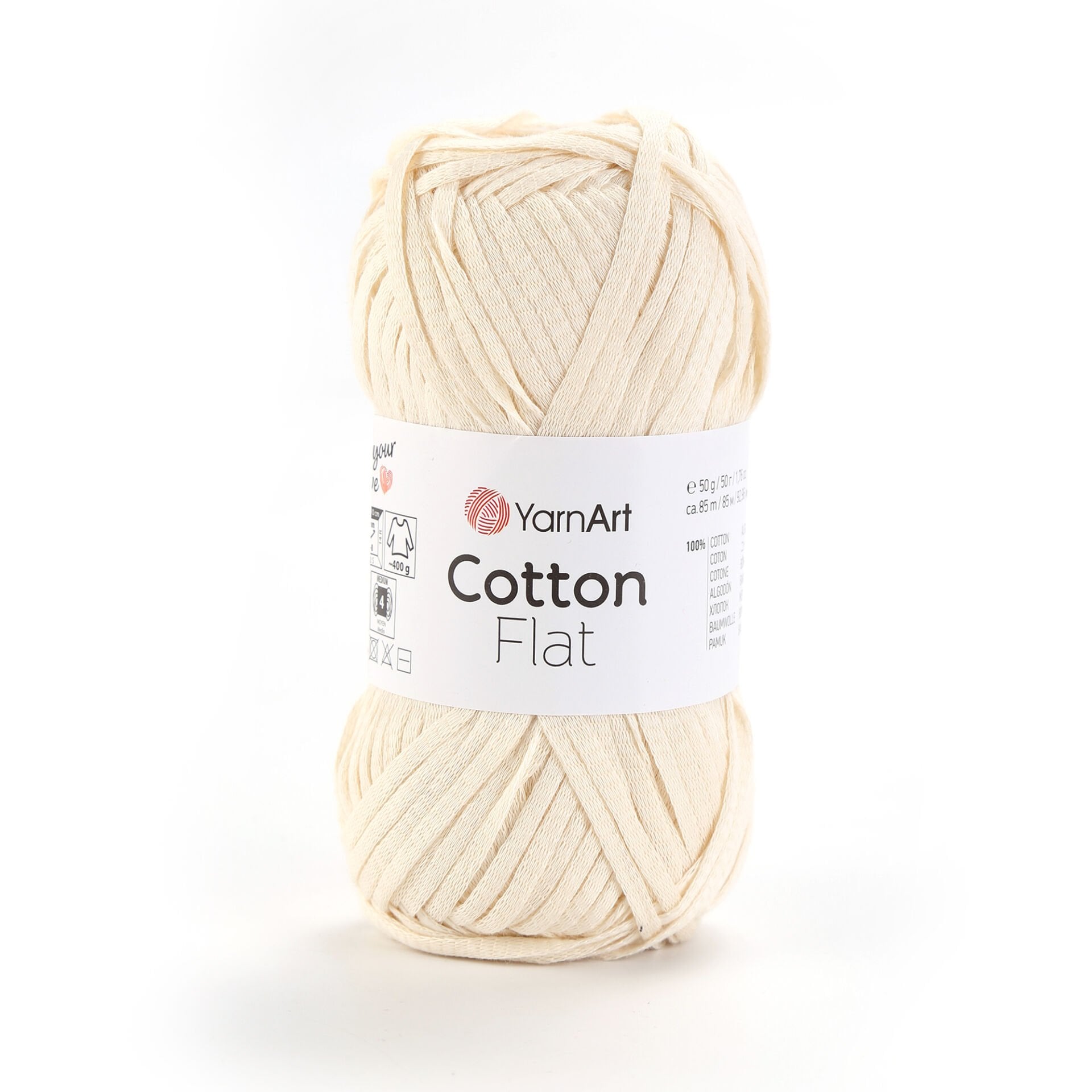 YARNART COTTON FLAT - ÖRGÜ İPİ KREM - 6702