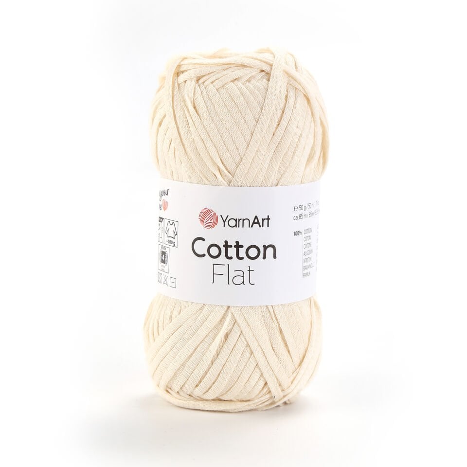 YARNART COTTON FLAT - ÖRGÜ İPİ KREM - 6702